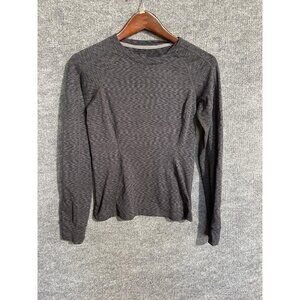 REI Shirt Womens XS Gray Long Sleeve Raglan Base Layer Hiking Running Athletic